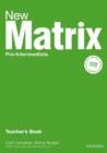 Image for New matrix: Pre-intermediate Teacher&#39;s book
