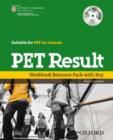 Image for PET Result:: Printed Workbook Resource Pack with Key