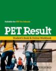 Image for PET Result:: Student&#39;s Book &amp; Online Workbook