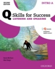 Image for Q: Skills for Success: Intro Level: Listening &amp; Speaking Split Student Book A with iQ Online