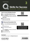 Image for Q: Skills for Success: Level 3: Reading and Writing Teacher&#39;s Access Card