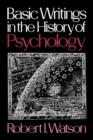 Image for Basic Writings in the History of Psychology