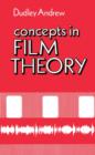 Image for Concepts in film theory