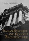 Image for Italian Baroque and Rococo Architecture