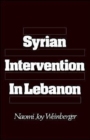 Image for Syrian Intervention in Lebanon : The 1975-76 Civil War
