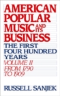 Image for American Popular Music and its Business: Volume II: From 1790 to 1909