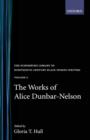 Image for The Works of Alice Dunbar-Nelson: Volume 1