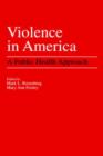 Image for Violence in America : A Public Health Approach