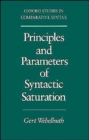 Image for Principles and Parameters of Syntactic Saturation