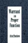 Image for Warrant and Proper Function