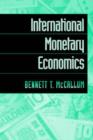 Image for International Monetary Economics