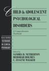 Image for Child and Adolescent Psychological Disorders