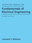 Image for Instructor&#39;s Manual for Fundamentals of Electrical Engineering