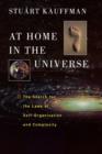 Image for At home in the universe  : the search for laws of self-organization and complexity