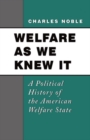 Image for Welfare as We Knew It
