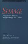Image for Shame: Interpersonal Behavior, Psychopathology, and Culture
