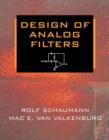 Image for Design of Analog Filters