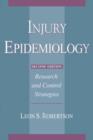 Image for Injury epidemiology  : research and control strategies