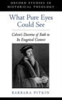 Image for What pure eyes could see  : Calvin&#39;s doctrine of faith in its exegetical context