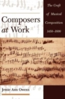 Image for Composers at Work : The Craft of Musical Composition 1450-1600