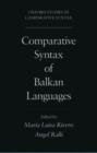 Image for Comparative Syntax of Balkan Languages