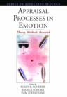 Image for Appraisal processes in emotion  : theory, methods, research