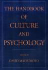 Image for The Handbook of Culture and Psychology