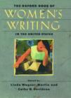 Image for The Oxford book of women&#39;s writing in the United States