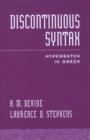 Image for Discontinuous Syntax : Hyperbaton in Greek