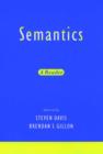 Image for Semantics : A Reader