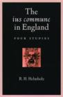 Image for The ius commune in England  : four studies