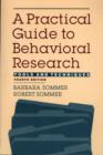 Image for A practical guide to behavioral research  : tools and techniques