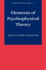 Image for Elements of Psychophysical Theory