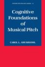 Image for Cognitive Foundations of Musical Pitch