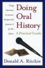 Image for Doing Oral History : A Practical Guide