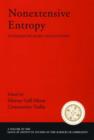 Image for Nonextensive entropy  : interdisciplinary applications