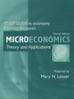 Image for Study Guide to Accompany &quot;Microeconomics&quot;: Study Guide to 4r.e.