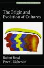 Image for The Origin and Evolution of Cultures