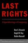 Image for Last rights  : liquidating a company