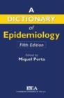 Image for Dictionary of Epidemiology