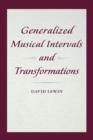 Image for Generalized Musical Intervals and Transformations