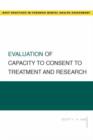 Image for Evaluation of Capacity to Consent to Treatment and Research