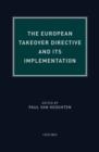 Image for The European Takeover Directive and Its Implementation