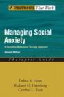 Image for Managing Social Anxiety, Therapist Guide