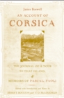 Image for An account of Corsica, the journal of a tour to that island, and memoirs of Pascal Paoli