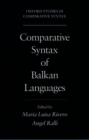 Image for Comparative syntax of Balkan languages