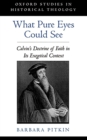 Image for What pure eyes could see: Calvin&#39;s doctrine of faith in its exegetical context