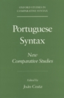 Image for Portuguese syntax: new comparative studies