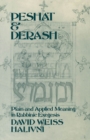 Image for Peshat and derash: plain and applied meaning in Rabbinic exegesis