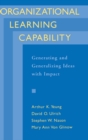 Image for Organizational learning capability
